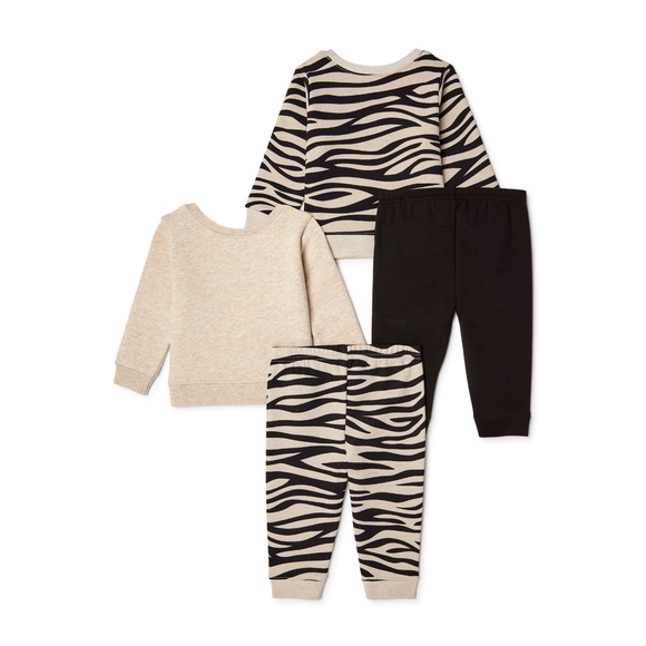 Garanimals Baby Girls' Fleece Top and Pants
Set 4-Piece, Size 24 Months - Picture 2 of 6